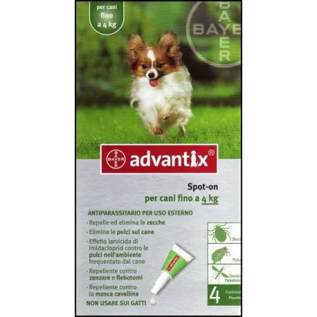Advantix Spot On Cani Fino A 4kg