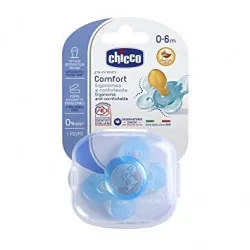 Chicco Succhietto Physio Comfort Silicone Blu 0-6m