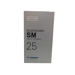 25 Confezioni Glucocard Sm Test Strips per misurare glicemia