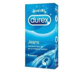 Profilattico Durex Jeans Easyon 4 Pezzi