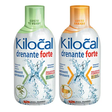 Kilocal Drenante Forte The' Verde integratore alimentare 500 Ml