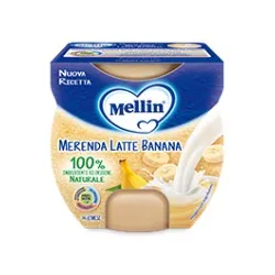 Mellin Merenda Latte E Banana 2x100g