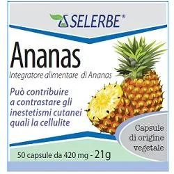 Selerbe Ananas estratto secco titolato integratore drenante 50 capsule