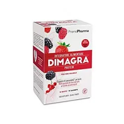 Dimagra protein red fruit 10 bustine integratore dimagrante