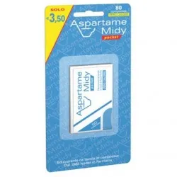 Aspartame midy pocket 80 compresse dolcificante