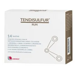 Tendisulfur run 14 bustine integratore alimentare per gli sportivi