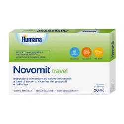 Humana Novomit travel 12 gomme da masticare gusto arancia