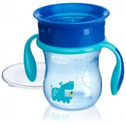 Chicco tazza perfect 360 azzurra per bambini di 12 mesi