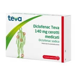 Teva Diclofenac 10 cerotti analgesici medicati 140 mg