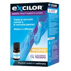 Excilor warts trattamento acido verruche 4 ml + 32 tamponi
