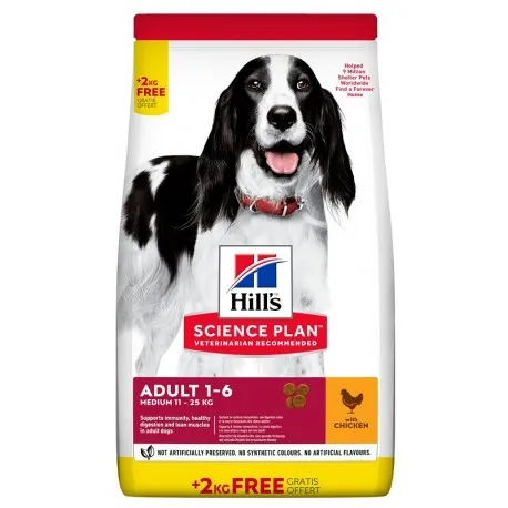 Hill's pet nutrition Science plan canine cani adulti taglia media 12kg