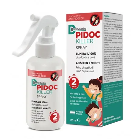 Dermovitamina pidoc killer spray per eliminare i pidocchi 120 ml