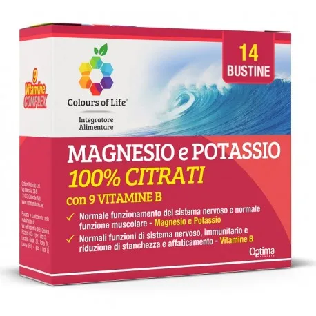 Optima Naturals Magnesio potassio e vitamina B 14 bustine