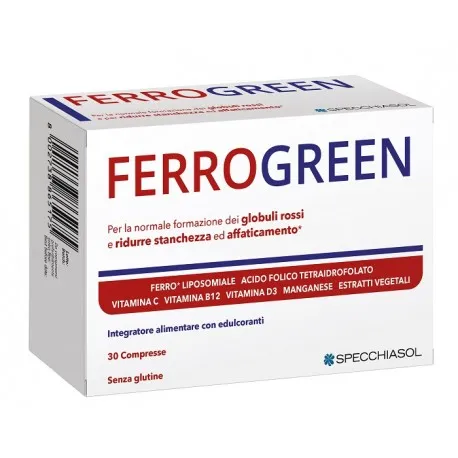 Specchiasol Ferrogreen 30 compresse integratore di ferro