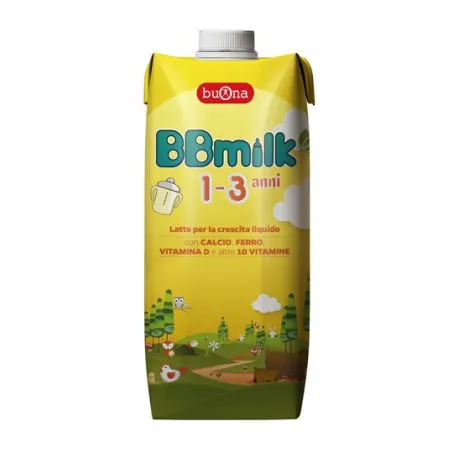 Bbmilk 1-3 latte di crescita liquido da 12 mesi 500 ml