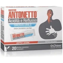 Chiesi Digestivo Antonetto Acidita' E Reflusso Orosolubile 20 Bustine