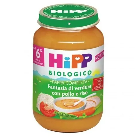 Hipp Italia Hipp Bio Pappa Pronta Fantasia Verde Pollo Riso 190 G