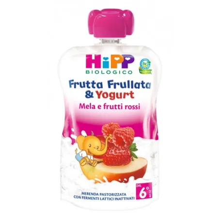 Hipp Italia Hipp Bio Frutta Frullata Yogurt Mela Frutti Rossi 90 G