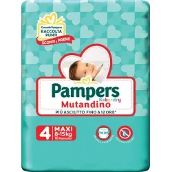 Pampers Baby Dry Mutandino Sm Taglia 4 Maxi Small Pack 16 Pezzi