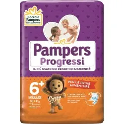 Fater Pampers Progressi Extralarge Pannolino 6+ 16+kg 17 Pezzi