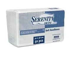 Serenity Salvietta Skincare Misura 30 X 38 Cm 50 Pezzi