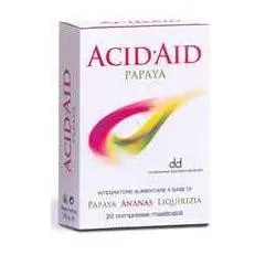 Acid Aid Papaya 20 Compresse Masticabili
