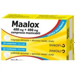 Maalox* Senza Zucchero 30 Compresse Masticabili 400+400mg