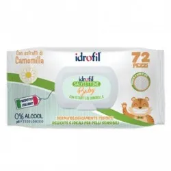 Idrofil Salviettine Baby Camomilla detergenti bambini 72 Pezzi