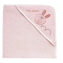 Chicco Asciugamano rosa neonato simpatico coniglietto 0m+